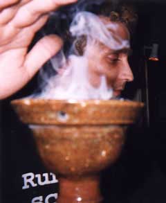 Hashish in the bowl