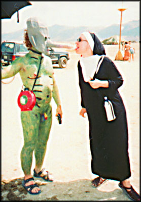 Nun with demon